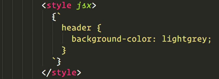 styled jsx without syntax highlighting